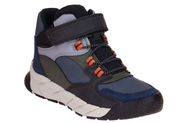 Geox Flexyper Pro Waterproof Zwart-Groene Sneaker  (J56NBA-C0033) - MerkenOutlet