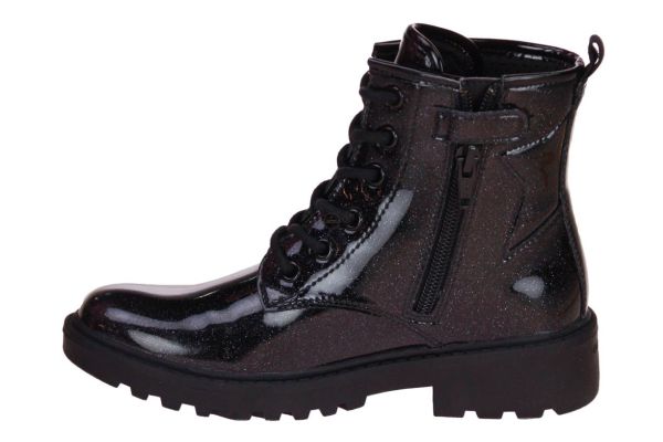 Geox Casey Veterboot Lak Zwart  (J9420G-C9999) - MerkenOutlet