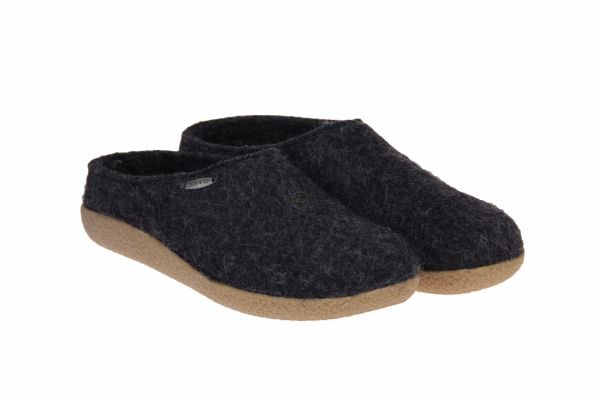 Giesswein Vogt Grijze Pantoffel Uitneembaar Voetbed  (45265.019) - MerkenOutlet