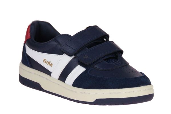 Gola Hawk Strap Blauw-Witte Sneaker  (CKA336 EW) - MerkenOutlet