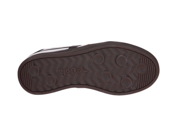 Gola Cyclone Leather White/Black Sneaker  (CLB743 WE) - MerkenOutlet