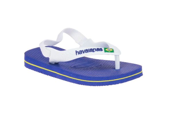 Havaianas Baby Brasil Logo Blauwe Slipper  (4140577-2711) - MerkenOutlet