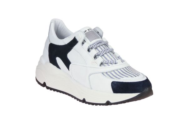 Hip Wit-Blauwe Sneaker  (H1763BLAUW) - MerkenOutlet
