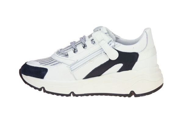 Hip Wit-Blauwe Sneaker  (H1763BLAUW) - MerkenOutlet