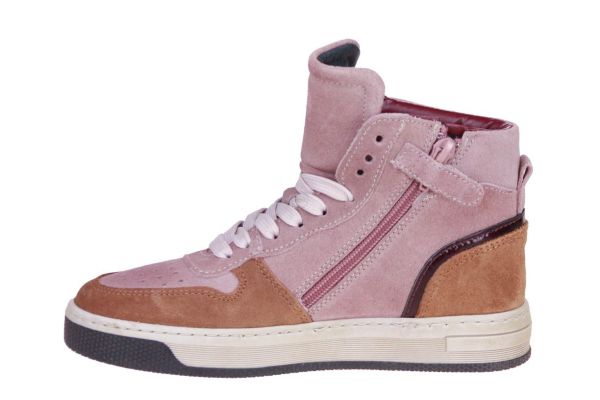 Hip Roze Hoge Sneaker Suède  (H1301-36SU) - MerkenOutlet