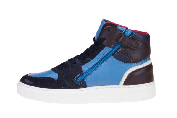 Hip Blauw Hoge Sneaker  (H1665-46CO) - MerkenOutlet