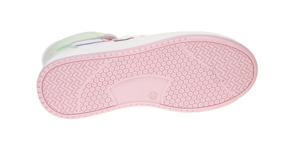 Hip Wit-Roze/Munt Hoge Sneaker  (H1012-82CO-CL) - MerkenOutlet