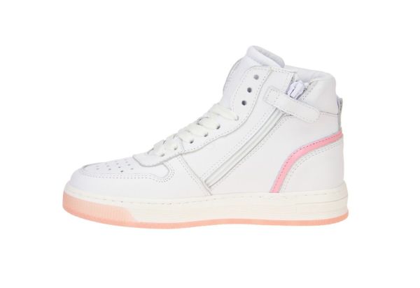 Hip Wit-Roze Hoge Sneaker  (H1301-30CO) - MerkenOutlet