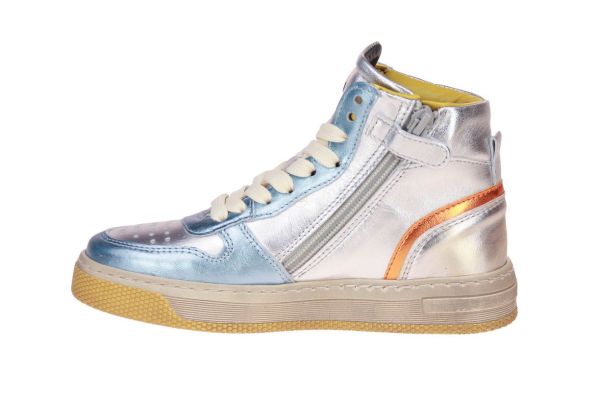 Hip Zilver Hoge Sneaker  (H1301-96CO-IC) - MerkenOutlet