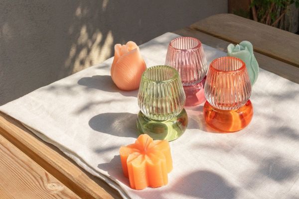 Home Society Deco Candle Tulip Celadon  (852122-610) - MerkenOutlet