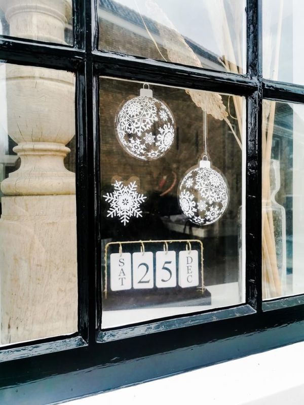 Senza Raam Sticker Kerstballen  (13028) - MerkenOutlet