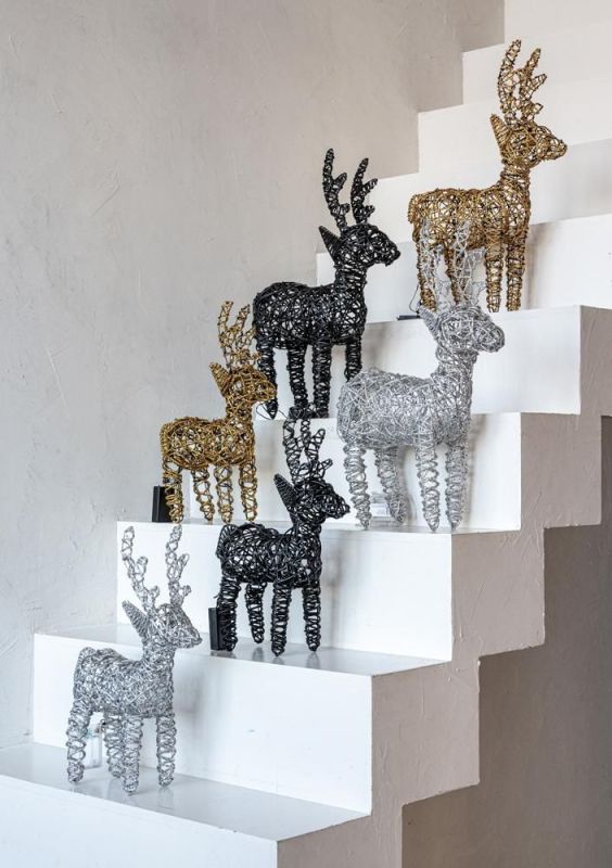 Jens Living LED Rendier Zwart Small  (25246) - MerkenOutlet