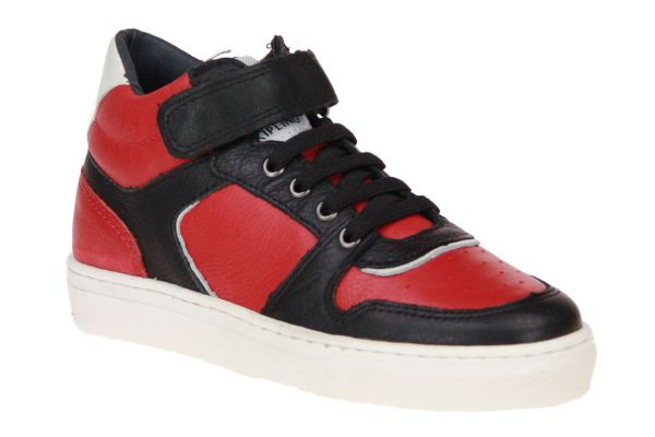 Kipling Alberto Zwart-Rode Sneaker  (ALBERTO3A-BLACK/RED) - MerkenOutlet