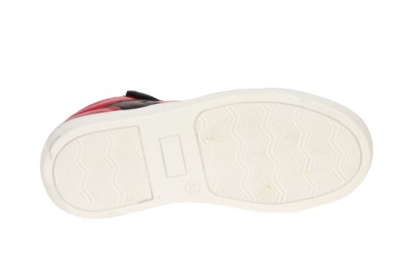 Kipling Alberto Zwart-Rode Sneaker  (ALBERTO3A-BLACK/RED) - MerkenOutlet