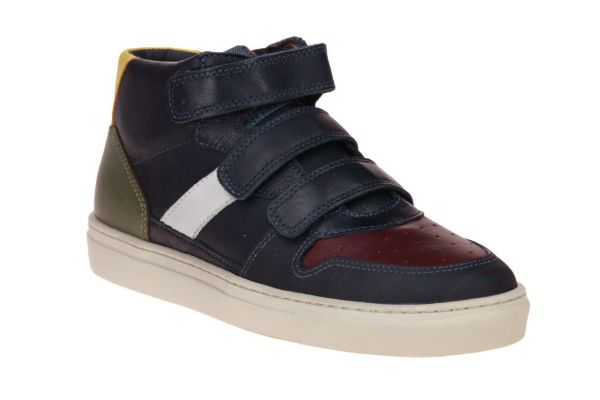 Kipling Aniello Blauw-Rode Velcroschoen  (ANIELLO2-NAVY/RED) - MerkenOutlet