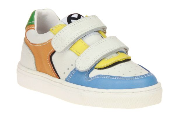 Kipling Frederico Wit-Blauwe Velcroschoen  (FREDERICO 3 WHITE BLUE) - MerkenOutlet