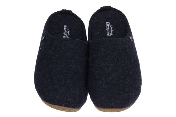 Kitzbuhel Blauwe Pantoffel Uitneembaar Voetbed   (3885.590) - MerkenOutlet