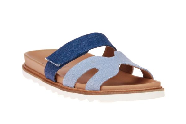 KMB Slipper Jeansblauw  (A6162 CAMEL JEANS) - MerkenOutlet