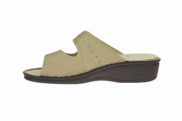 La Plume Beige pantoffel Perlato  (738-2412R/beige) - MerkenOutlet