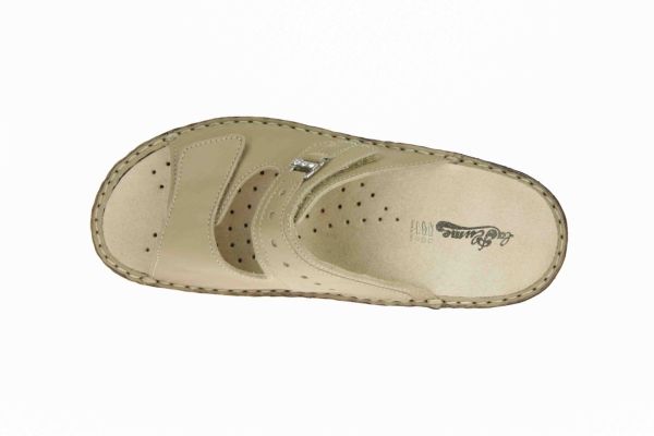 La Plume Beige pantoffel Perlato  (738-2412R/beige) - MerkenOutlet