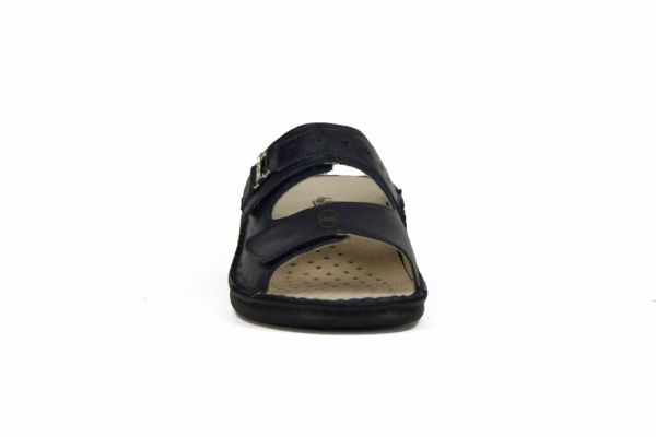 La Plume Blauwe pantoffel Nappa  (738-2412R/BLEU) - MerkenOutlet