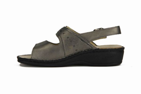 La Plume Zilverkleurige pantoffel Perlato  (738-2412RC/PELTRO) - MerkenOutlet