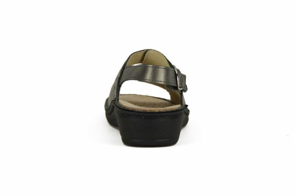 La Plume Zilverkleurige pantoffel Perlato  (738-2412RC/PELTRO) - MerkenOutlet