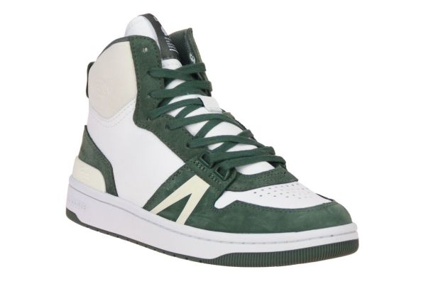 Lacoste L001 Mid Wit-Groene Sneaker  (L001 MID-WHT/GRN) - MerkenOutlet