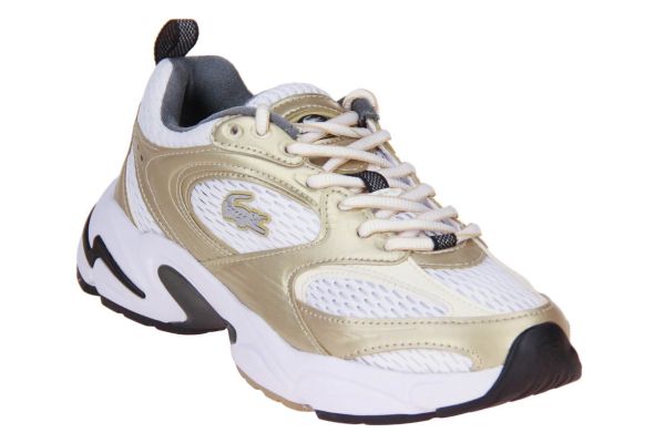 Lacoste Storm 96 Sneaker Wit-Goud  (751SFA004421661) - MerkenOutlet