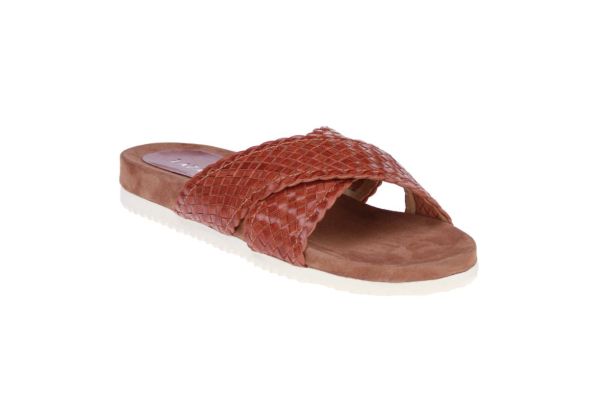 Lazamani Cognac Slipper  (33751-TAN) - MerkenOutlet