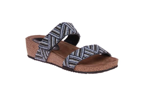 Lazamani Zwarte Slipper  (75497-BLACK) - MerkenOutlet