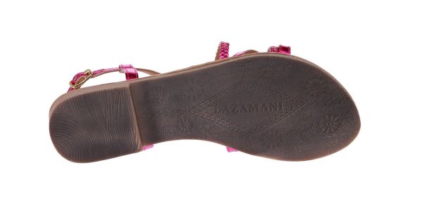 Lazamani Roze Metallic Sandaal  (33.523-fuxia) - MerkenOutlet