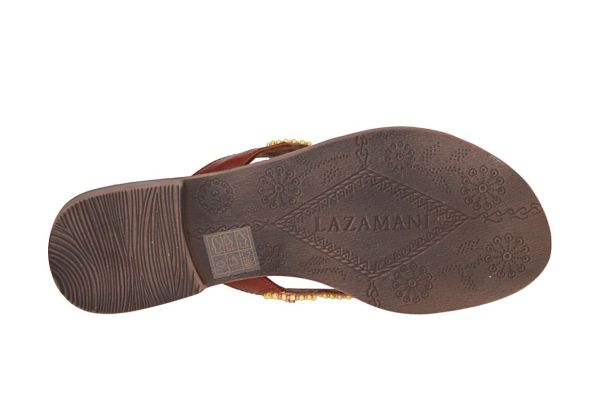 Lazamani Round Beads Slipper Apricot  (75453 APRICOT) - MerkenOutlet