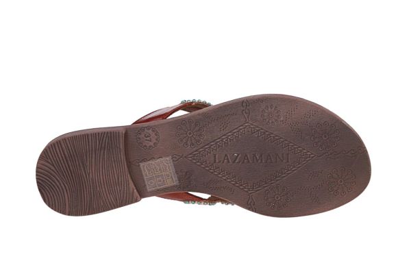 Lazamani Round Beads Slipper Peach  (75453 PEACH) - MerkenOutlet