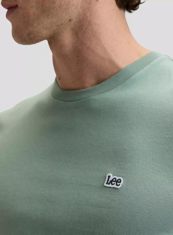 Lee SS Patch Logo T-Shirt Regular Fit Desert Sage  (112376466 desert sage) - MerkenOutlet