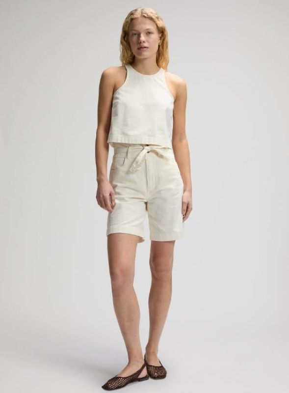 Lee Boxy Sleeveless Top Natural White  (112378260 natural) - MerkenOutlet