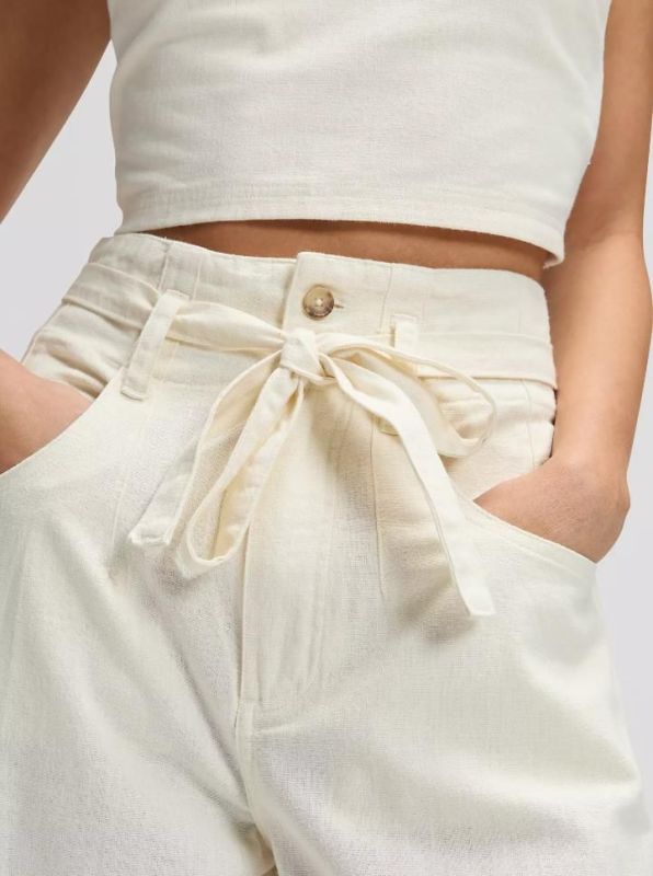 Lee Regular Lightweight Pleated Trouser Natural  (112378295 natural) - MerkenOutlet