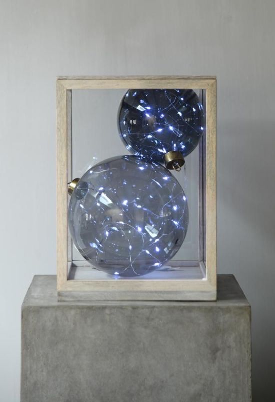 Leeff Kerstbal L Led Slinger Lichtgrijs  (18534) - MerkenOutlet