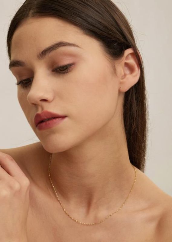 Les Soeurs Romee Twisted Chain Ketting Goud  (romee twisted chain gold) - MerkenOutlet