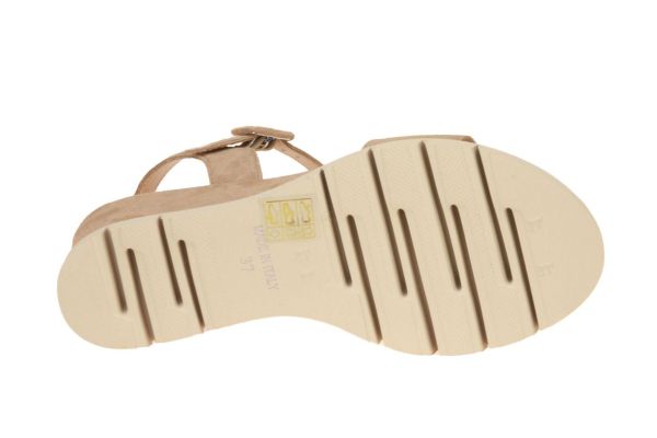 Luca Grossi Beige Sandaal Sleehak  (K450) - MerkenOutlet