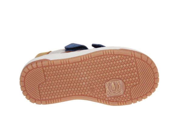 Luca Velcroschoen Offwhite-Blauw  (26101AC) - MerkenOutlet