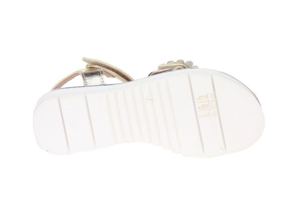 Lunella Sandaal Goud Bloemen  (24780 PLATINO) - MerkenOutlet