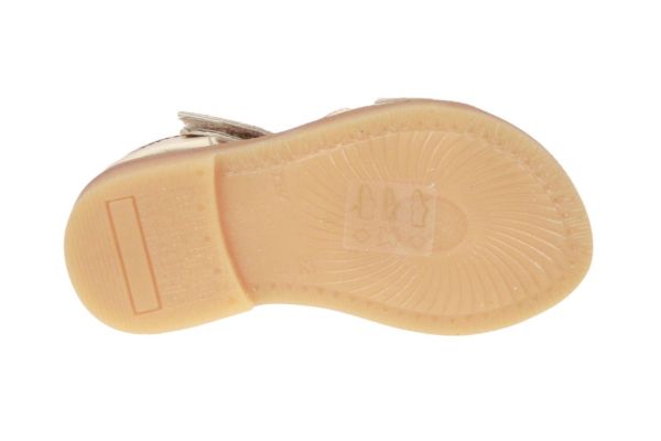Lunella Goud Sandaaltje Vlinder Gesloten Hiel  (E24576 PLATINO) - MerkenOutlet