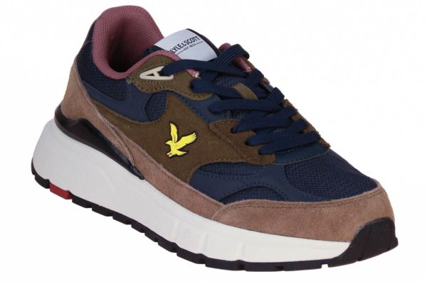 Lyle & Scott Runner 01 Kaki-Blauw Sneaker  (RUNNER01-80) - MerkenOutlet