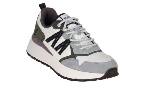 Lyle & Scott Lennox Sneaker Wit-Grijs  (STARFLEX010-154) - MerkenOutlet