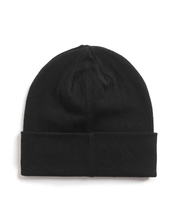 Lyle & Scott Cotton Merino Beanie Jet Black  (HE2313A-Z865) - MerkenOutlet