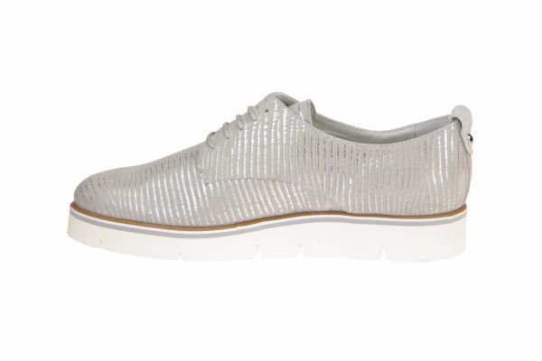 Maripé Wit-grijze Veterschoen  (20582zilver) - MerkenOutlet