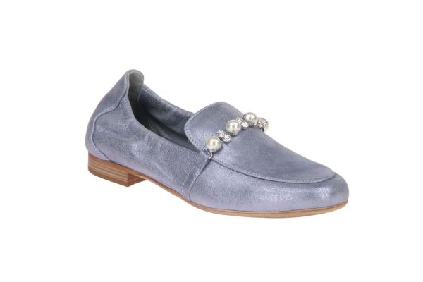 Maripé Licht Blauw Metallic Moccasin  (26550.6) - MerkenOutlet