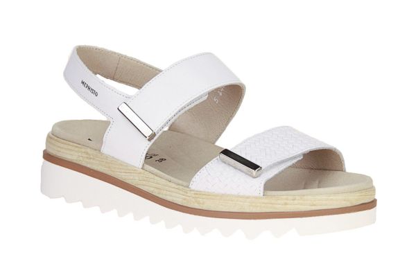 Mephisto Dominica Witte Sandaal  (DOMINICA-1230) - MerkenOutlet