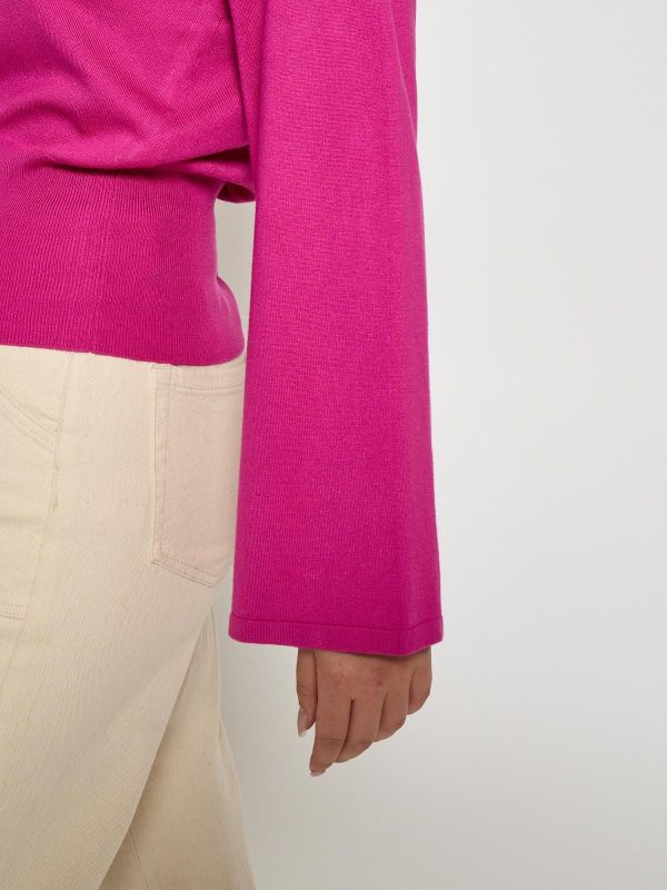 Minus Kamma Knit Pullover Rose Violet  (MI6888-0474 Rose Violet) - MerkenOutlet